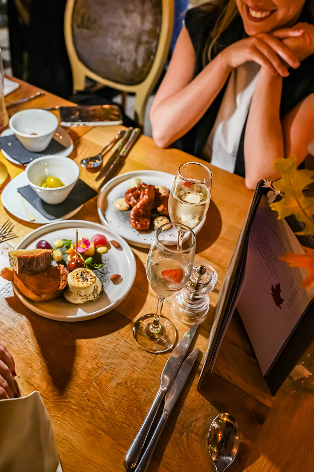 A dinner at Allerton Manor