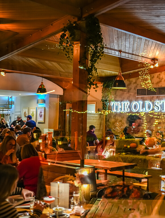 Inside the old stables restaurant