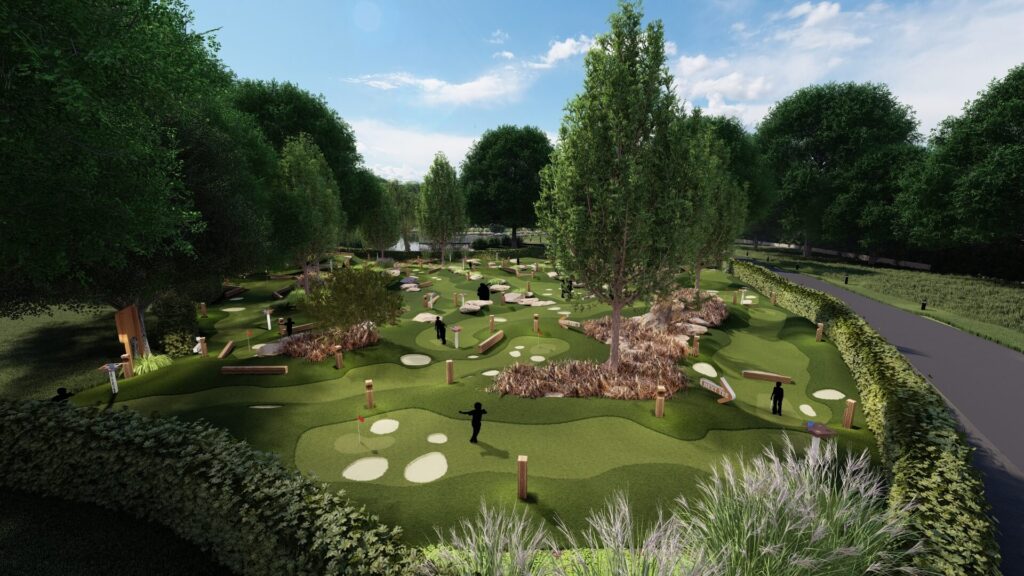 Graphic of Allerton Manor golf course renovation
